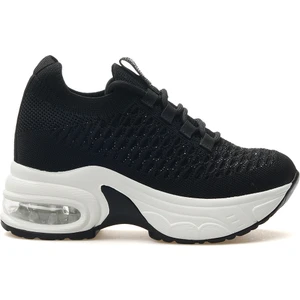 Kadın Taş Detaylı Gizli Dolgu Topuk Sneaker Günlük Ayakkabı 25Y 25Y300-22 Z