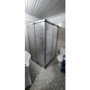 Girayduş 90CM X110CM Parlak Profil Köşeden Girişli Mika Duşakabin