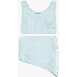 Kısa Kollu Şortlu Pijama Seti