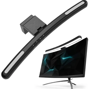 Yesnıce Curved Monitörü 24-27 Inch Işık Çubuğu LED Işıklar Göz Bakımı, Masaüstü 3 Kademeli,7 Rgb Oyun Bilgisayar Kolay Kurulum