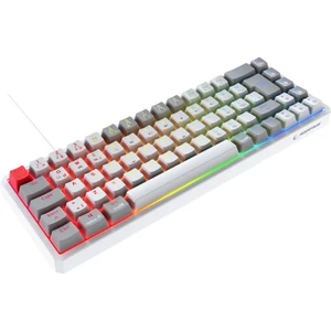Yoru Mını Beyaz/gri Type-C Bağlantılı Outemu Red Swich Q Mekanik Gaming Oyuncu Klavye Rgb