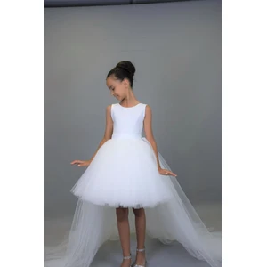 Kız Çocuk Ön Kısa Arka Uzun Elbise Özel Gün Doğum Günü Mezuniyet Balo Parti Elbise