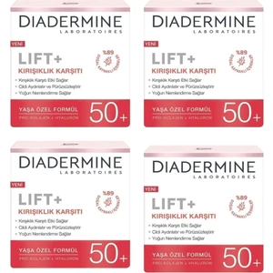 Lift Krem Diadermine 50+ Yaşa Özel Formül 50ML x 4 Adet