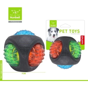 Nunbell Işıklı Kauçuk Köpek Top Oyuncağı 8 cm
