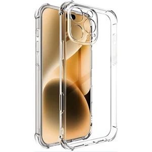 Apple iPhone 16 Pro Max Kılıf Antishock Darbe Emici Kamera Korumalı Esnek Şeffaf Silikon Kapak