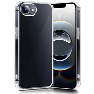 Apple iPhone 16E Kılıf Kamera Korumalı Şeffaf Ultra Ince Esnek Renksiz Silikon Kapak