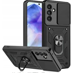 Samsung Galaxy A56 Uyumlu Kılıf Kamera Korumalı Sürgülü Yüzüklü Armor Tank Kapak