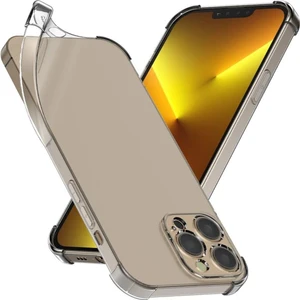 Apple iPhone 15 Pro Max Kılıf Antishock Darbe Emici Kamera Korumalı Esnek Şeffaf Silikon Kapak