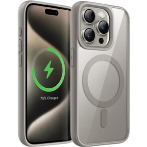 Apple iPhone 15 Pro Max Uyumlu Kılıf Magsafe Wireless Şarj Özellikli Tam Koruma Renkli Sert Kapak