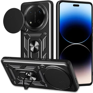 Honor Magic 7 Lite Kılıf Kamera Korumalı Sürgülü Yüzüklü Armor Military Tank Koruyucu Kapak