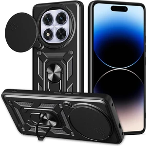 Xiaomi Redmi Note 14 Pro 4g Kılıf Kamera Korumalı Sürgülü Yüzüklü Armor Military Tank Koruyucu Kapak