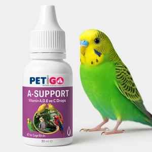 A-Support Kuşlar Için Vitamin A, D, E Ve C Damla – 30 Ml | Geniş Vitamin Desteği
