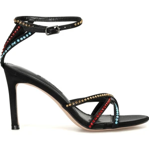 Nine West Nedda 3fx Siyah Kadın Topuklu Sandalet