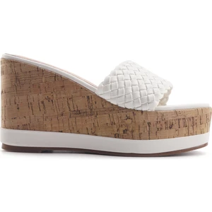 Nine West MURMA 4FX KIRIK BEYAZ Kadın Dolgu Topuk Terlik