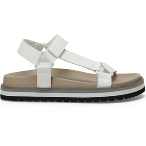 Nine West Rogo 3fx Beyaz Kadın Kalın Taban Sandalet