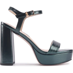 Nine West MOMA2 3PR Yeşil Kadın Topuklu Sandalet