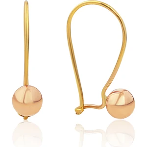 Altın Kesesi 8 Ayar Altın Sade Çengelli Top Küpe 5 mm
