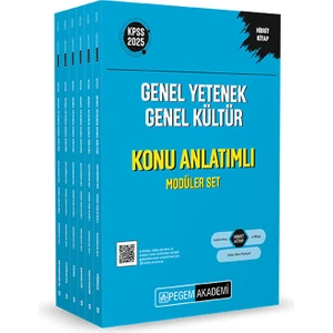 Pegem Akademi Yayıncılık 2025 KPSS Genel Yetenek Genel Kültür Lisans Konu Anlatımlı Modüler Set - (6 Kitap)