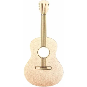 Bir Lazer Gitar Boyama Aktivite Sanat Okul Öncesi Anaokulu Kreş Etkinlik 20X45 cm