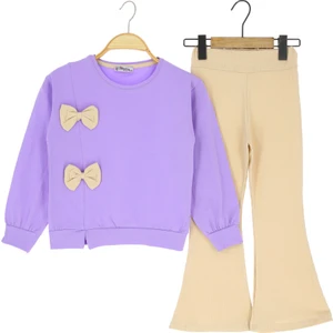 Kız Çocuk Tayt Takım Fiyonklu