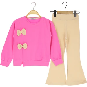 Kız Çocuk Tayt Takım Fiyonklu