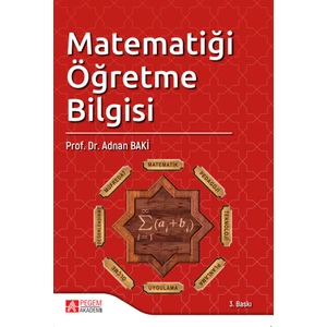 Pegem Akademi Yayıncılık Matematiği Öğretme Bilgisi