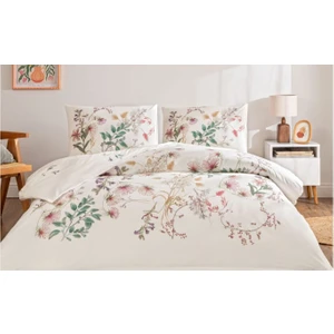 Yeni Sezon Pamuklu Ranforce Çift Kişilik Nevresim Takımı Elowen Yeşil