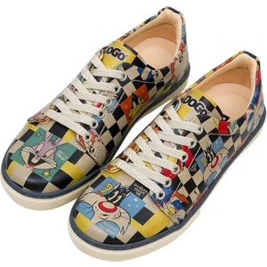 Kadın Vegan Deri Çok Renkli Sneakers - Warner Bros You-Re-Despicable Tasarım