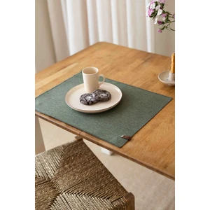 Solen | 2'li Keten Görünümlü Haki Leke Tutmaz Amerikan Servisi 35 x 45 Cm