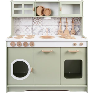 Hobby House Ahşap Oyuncak Mutfak Fayans Desenli Ihlamur