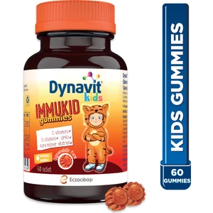 Kids Immukid Gummies 60 Çiğnenebilir Gummy - C Vitamini, D Vitamini, Çinko, Kara Mürver Ekstresi