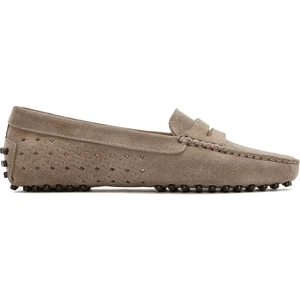 Kadın Vizon Süet Deri Loafer 25SFD291110
