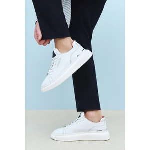 Erkek  Deri Sneaker 151987Z024 Beyaz