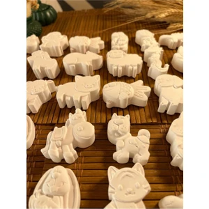 36 Adet (3d) Hayvanlar Taş Boyama Figür Çocuk Gelişimi Etkinlik Taş Boyama Seti Zoo Stone Painting