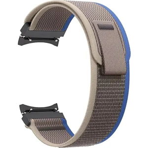 Samsung Galaxy Watch 5 40MM ile Uyumlu Trial Cırtlı Hasır Kumaş Kordon Kayış - FC566