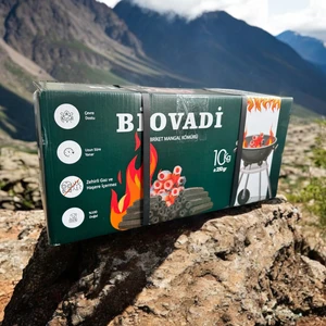 Biovadi Dumansız Doğal Briket Mangal Kömürü 10KG
