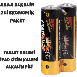 Alkalin Aaaa 2'li Pil 1.5V Tablet Çizim Kalem Pili 4 A