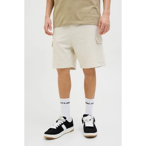 Jack & Jones Jpstkane Scrıpt Sweat Krem Erkek Şort