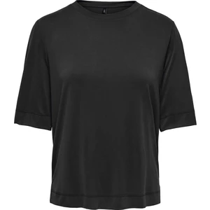 ONLHANNAH S/S O-NECK TOP Siyah Kadın Kısa Kol T-Shirt