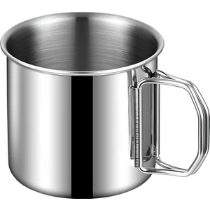 Çelik 250 ml Katlanır Kulp Kahve Kamp Bardağı Fincanı MT163