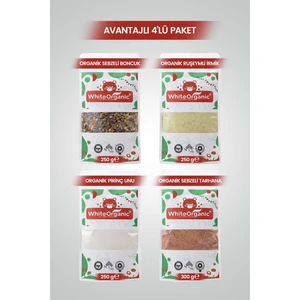 Ruşeymli İrmik+Boncuk Makarna+Organik Tarhana+Pirinç Unu Ek Gıda Hazırlık Seti