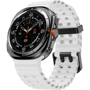 Samsung Galaxy Watch 7 Ultra 47MM Uyumlu Silikon Tokalı Terleme Yaptırmaz Flexible Kordon