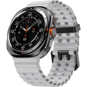 Samsung Galaxy Watch 7 Ultra 47MM Uyumlu Silikon Tokalı Terleme Yaptırmaz Flexible Kordon