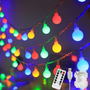 12 Metre 100 LED USB Rgb Işık Kumandalı 8 Modlu Ev Bahçe Balkon Ağaç Çit Süsü LED Işık Lamba