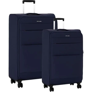 Pierre Cardin 2'li Valiz Seti Büyük Ve Orta Boy Lüx Kumaş Valiz Lacivert 04pc4200