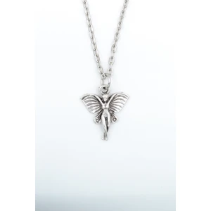 Peri Kızı Gümüş Kaplama Düz Zincir Kolye