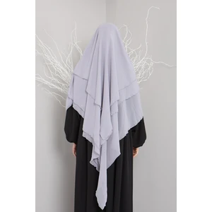 3 Katlı Sufle  Khimar Hijap Tesettür Hazır Şal