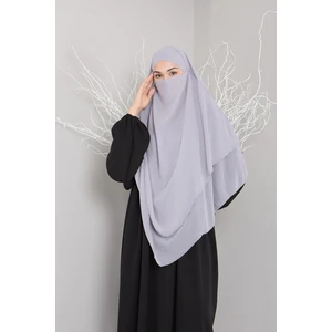 3 Katlı Sufle  Khimar Hijap Hazır Tesettür  Şal
