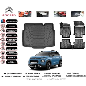 C3 Aircross 2025 Model Alt Bagaj Havuzu Araca Özel Paspas Takımı Prrox
