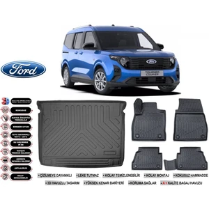 Courier 2025 Model Bagaj Havuzu Araca Özel Siyah Havuzlu Paspas Takımı Sett